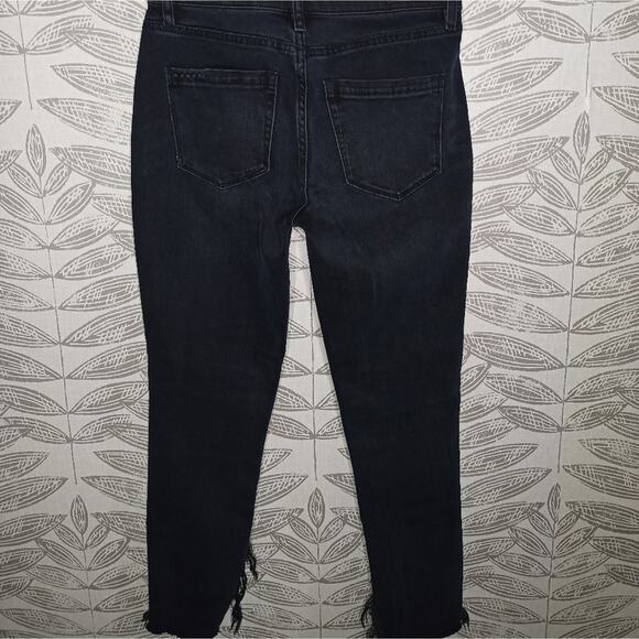 Blank NYC Jeans The Bond Ankle Slashed Raw Hem Dark Wash Revolve - Picture 4 of 7